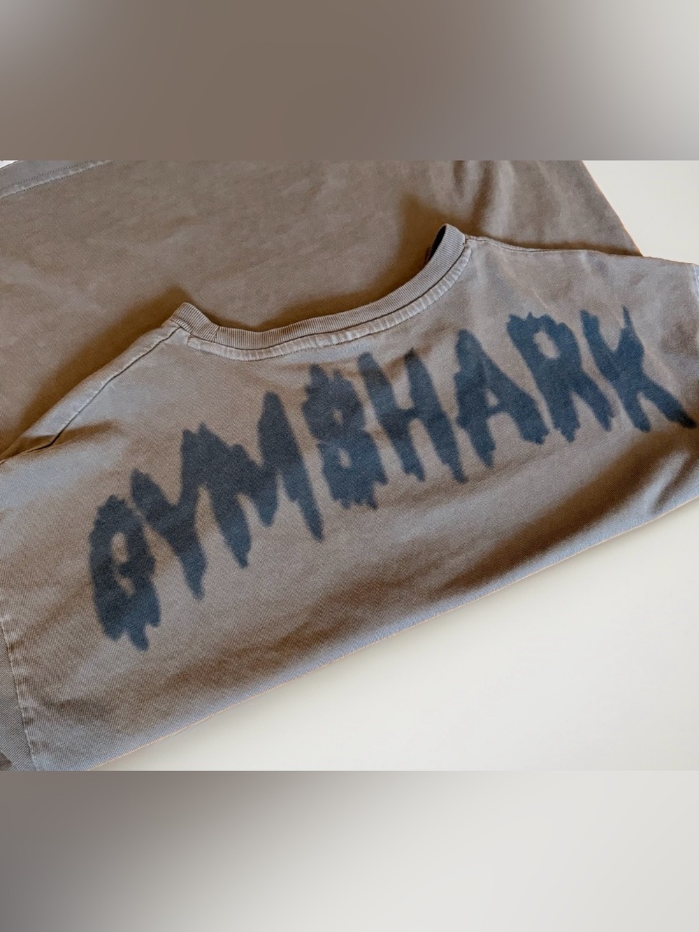 Gymshark Gray Crewneck Sweatshirt with Dark Graphic Logo